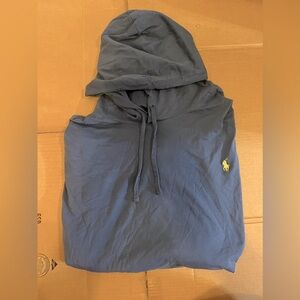 Polo Ralph Lauren Hoodie Short Sleeve T-Shirt - 4XB - Blue - Good Condition